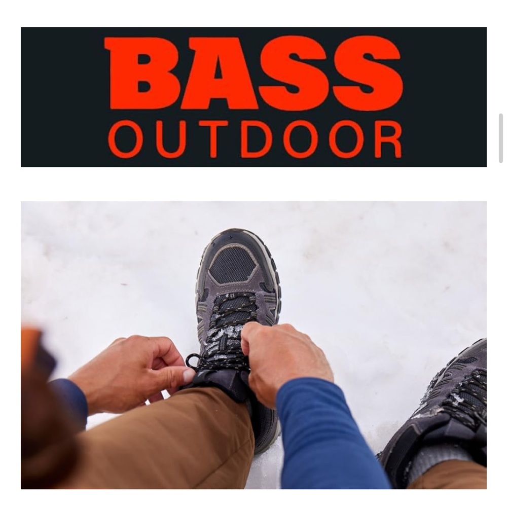 NWT BASS OUTDOOR Men's Hex Vented Hiking Shoes/Size 8.5 - Picture 15 of 15
